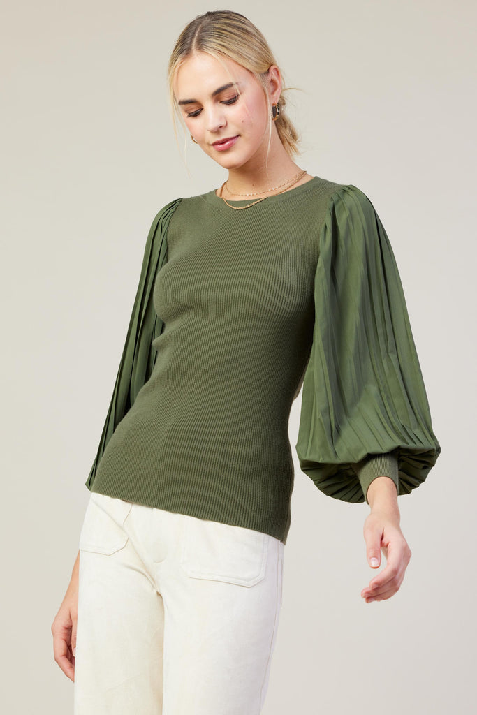 Sadie Pleat Top