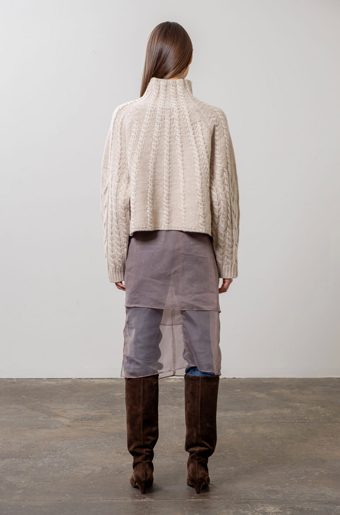 Cable Knit Swtr