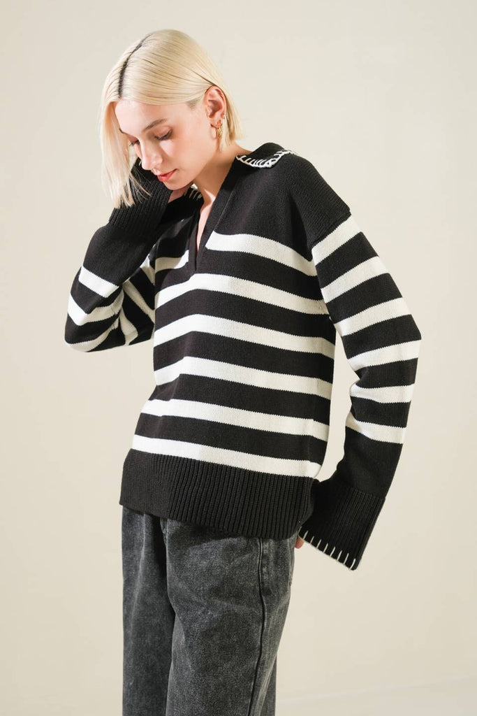 Margo Stripe Swtr