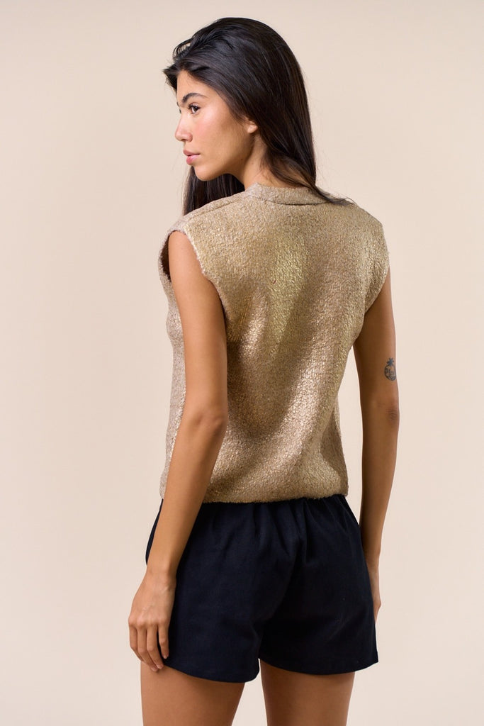 Rylie Metallic Top