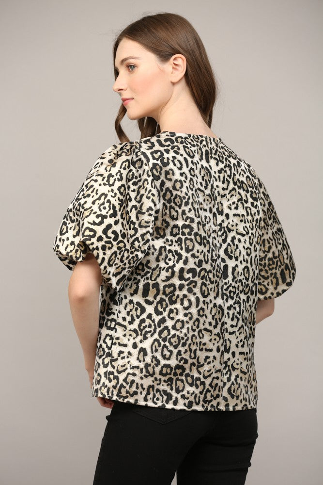 Annie Leopard Top