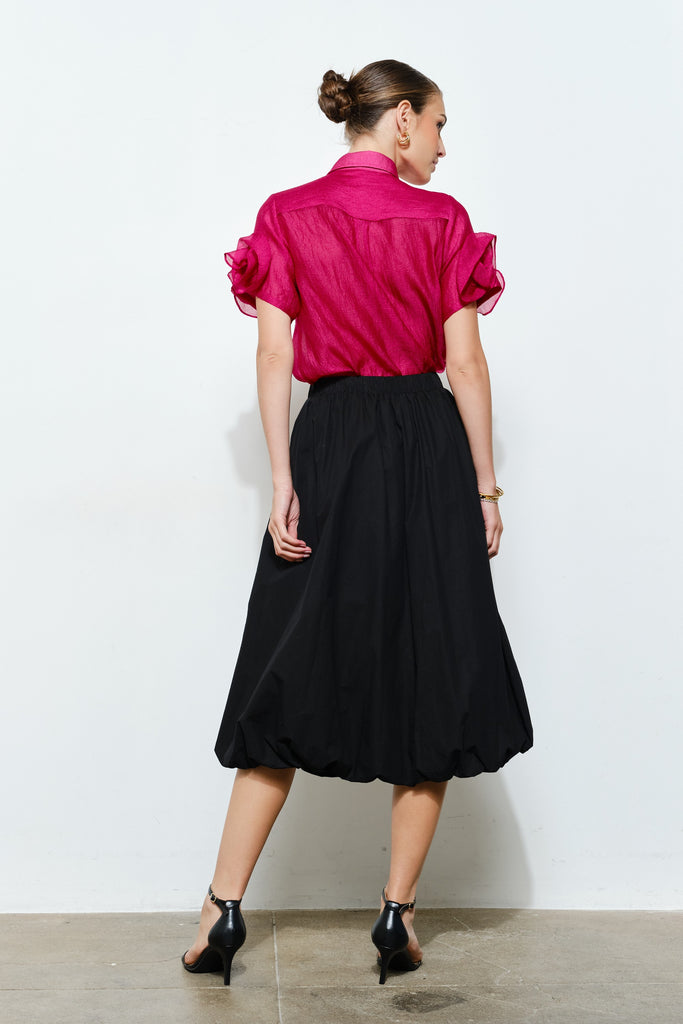 Rose Organza Top