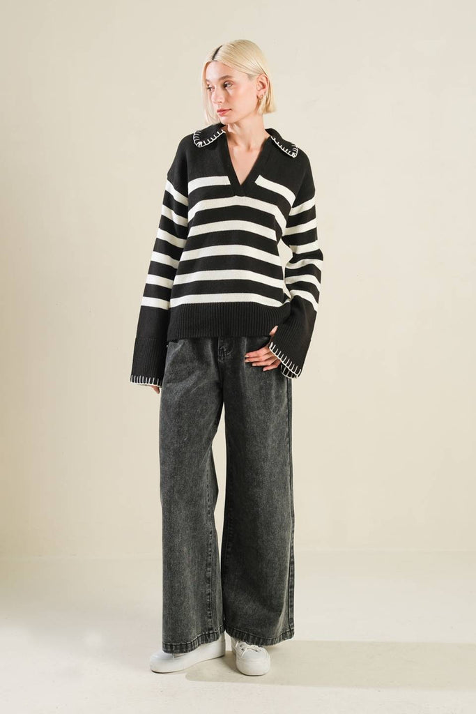 Margo Stripe Swtr