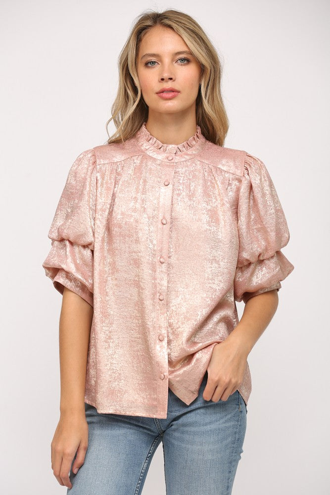 Blush Foil Top