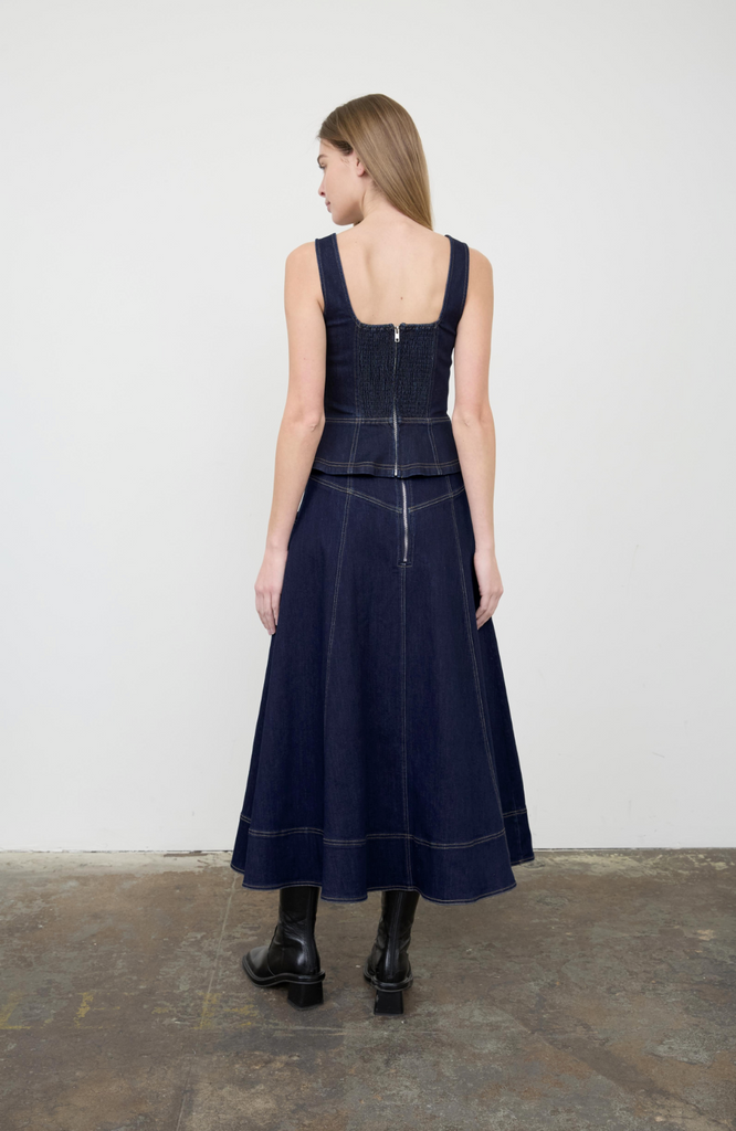 Denim Corset Top